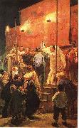 Viktor Vasnetsov Acrobats. Festival in a Paris suburb oil